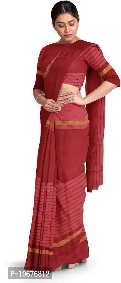 Women Stylish Cotton Silk Printed Saree with Blouse piece-thumb0