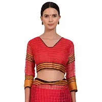 Stylish Art Silk Pink Printed Saree With Blouse Piece For Women-thumb3