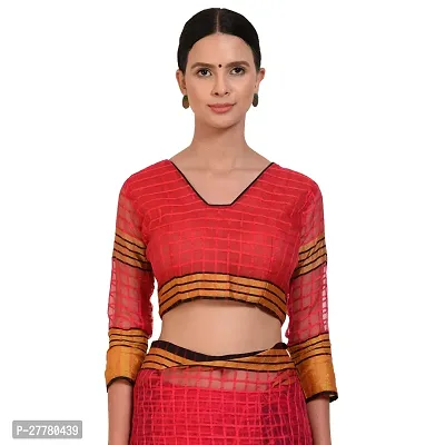 Stylish Art Silk Pink Printed Saree With Blouse Piece For Women-thumb4