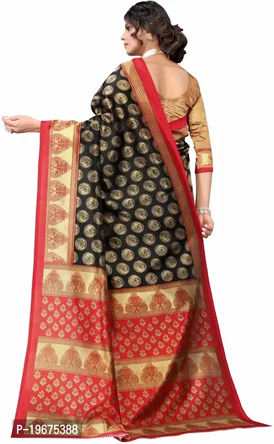 Women Stylish Net Printed Saree with Blouse piece-thumb0