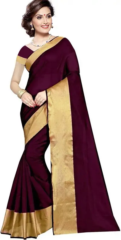 Women Stylish Art Silk Saree without Blouse piece