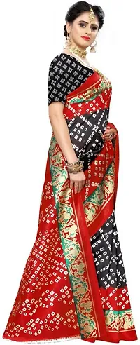 Women Stylish Georgette Solid Saree with Blouse piece-thumb2