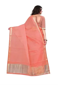 Women Stylish Cotton Silk Solid Saree with Blouse piece-thumb1