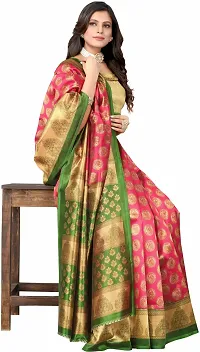 Women Stylish Net Printed Saree with Blouse piece-thumb3