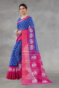 Women Stylish Crepe Printed Saree with Blouse piece-thumb2