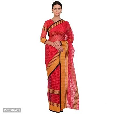 Stylish Art Silk Pink Printed Saree With Blouse Piece For Women