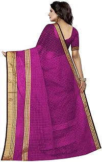 Stylish Purple Art Silk Saree with Blouse piece For Women-thumb3