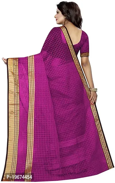 Stylish Purple Art Silk Saree with Blouse piece For Women-thumb4