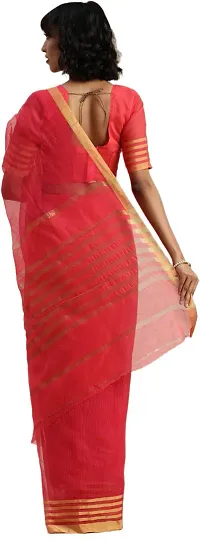 Women Stylish Art Silk Printed Saree with Blouse piece-thumb1