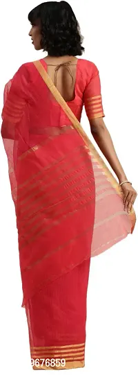 Women Stylish Art Silk Printed Saree with Blouse piece-thumb2