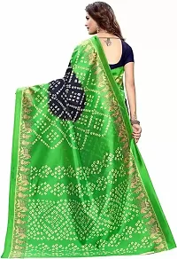 Stylish Multicoloured Cotton Silk Printed Saree with Blouse piece For Women-thumb2