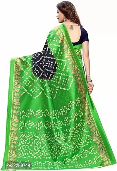 Stylish Multicoloured Cotton Silk Printed Saree with Blouse piece For Women-thumb3