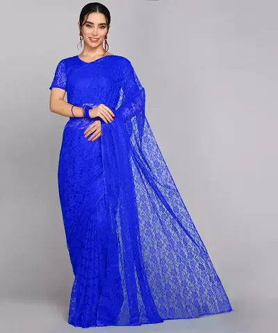 New Trendy Net Rasal Saree with Blouse piece