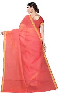 Women Stylish Art Silk Solid Saree with Blouse piece-thumb1