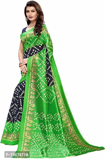 Women Stylish Georgette Solid Saree with Blouse piece-thumb3