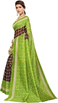 Women Stylish Silk Blend Printed Saree with Blouse piece-thumb2