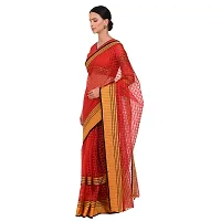 Stylish Art Silk Red Printed Saree With Blouse Piece For Women-thumb2