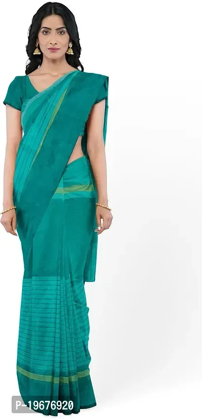 Women Stylish Cotton Silk Printed Saree with Blouse piece