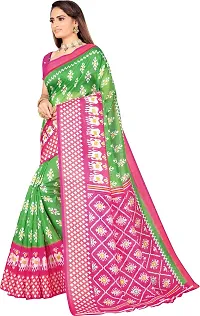 Women Stylish Art Silk Self Pattern Saree with Blouse piece-thumb2