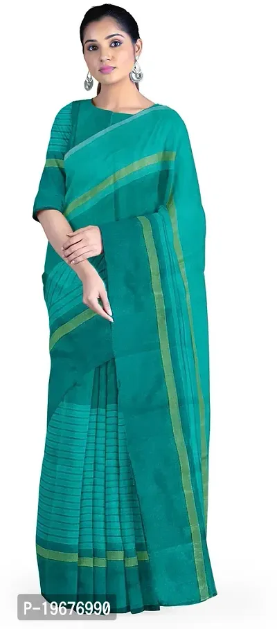 Women Stylish Cotton Silk Printed Saree with Blouse piece