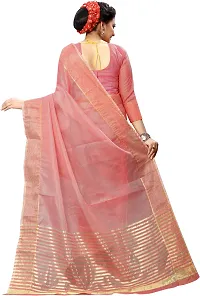 Women Stylish Art Silk Self Pattern Saree with Blouse piece-thumb1