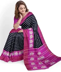 Women Stylish Art Silk Printed Saree with Blouse piece-thumb3