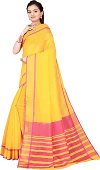 Women Stylish Georgette Solid Saree with Blouse piece-thumb1