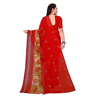 Stylish Red georgette Sarees For Women-thumb2