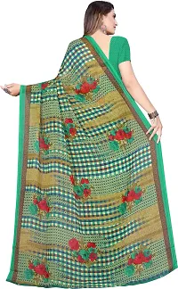 Women Stylish Georgette Printed Saree with Blouse piece-thumb2