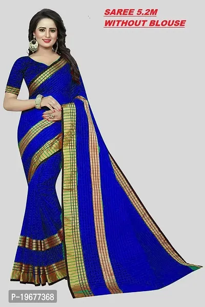 Stylish Art Silk Printed Saree with Blouse piece-thumb0