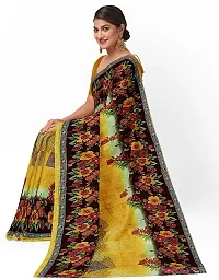 Women Stylish Georgette Printed Saree with Blouse piece-thumb1