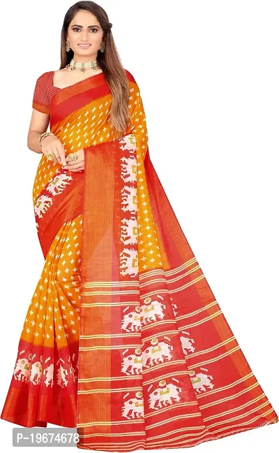 Women Stylish Art Silk Self Pattern Saree with Blouse piece-thumb0