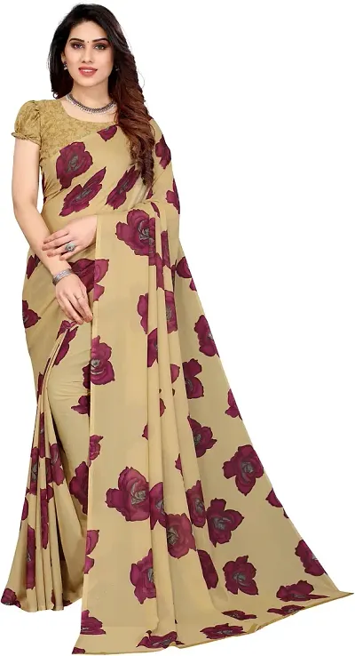 Elegant Art Silk Saree with Blouse piece 