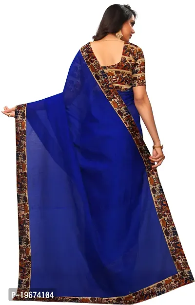 Women Stylish Cotton Silk Printed Saree with Blouse piece-thumb2