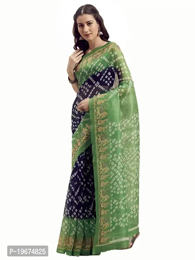 Women Stylish Georgette Solid Saree with Blouse piece-thumb4