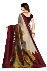 Stylish Multicoloured Cotton Silk Woven Design Saree with Blouse piece For Women-thumb2