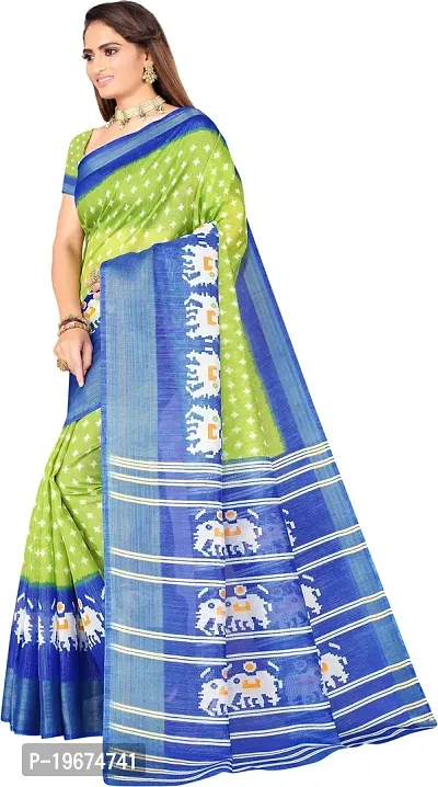 Women Stylish Art Silk Self Pattern Saree with Blouse piece-thumb3