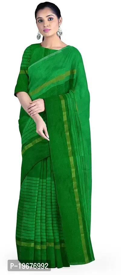 Women Stylish Cotton Silk Printed Saree with Blouse piece