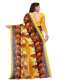 Stylish Georgette Multicoloured Printed Saree With Blouse Piece For Women Pack Of 2-thumb3