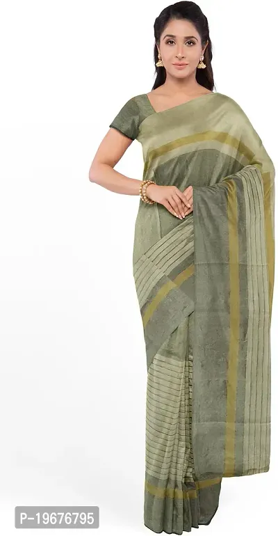 Women Stylish Cotton Silk Printed Saree with Blouse piece-thumb0