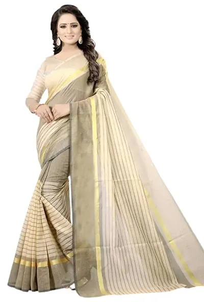 Hot Selling Cotton Silk Saree with Blouse piece