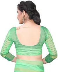 Women Stylish Cotton Silk Striped Saree with Blouse piece-thumb4