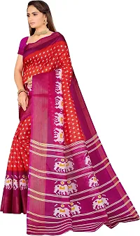 Women Stylish Art Silk Self Pattern Saree with Blouse piece-thumb2