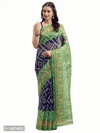 Women Stylish Georgette Solid Saree with Blouse piece-thumb0