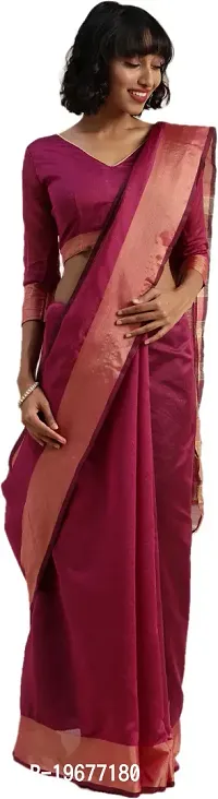 Women Stylish Lycra Embellished Saree with Blouse piece-thumb3