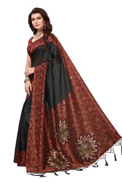 Elegant Art Silk Women Saree with Blouse piece