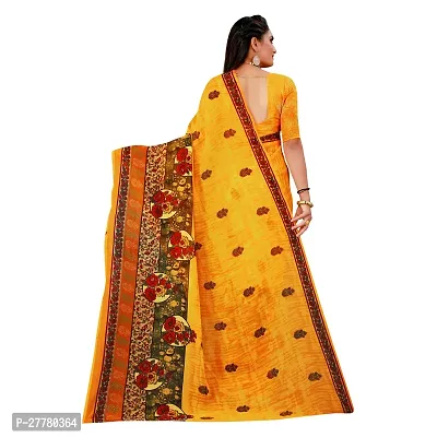 Stylish Georgette Multicoloured Printed Saree With Blouse Piece For Women-thumb3