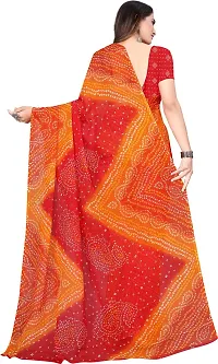 Women Stylish Georgette Printed Saree with Blouse piece-thumb2