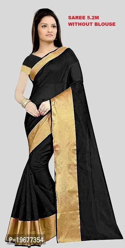 Stylish Art Silk Printed Saree with Blouse piece-thumb0