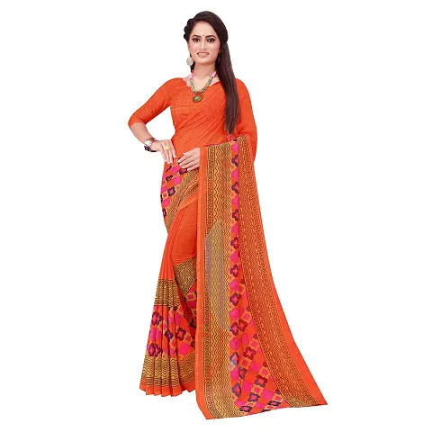 Daily Wear Georgette Printed Sarees With Blouse Piece